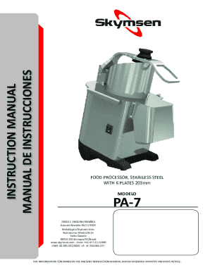 Instruction manual