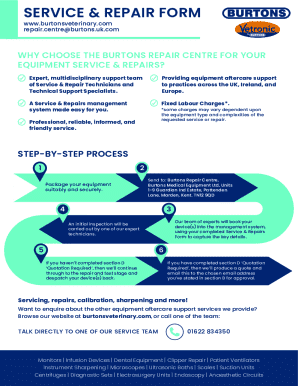 Burtons Service & Repair Form