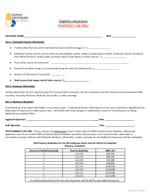 Eligibility attestation
