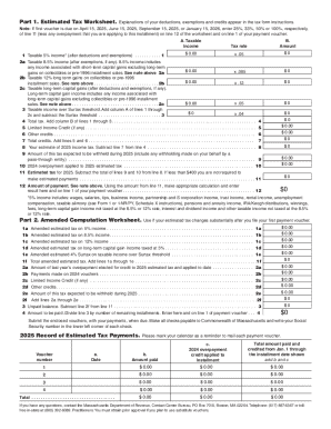 Massachusetts Form 1-ES 2025