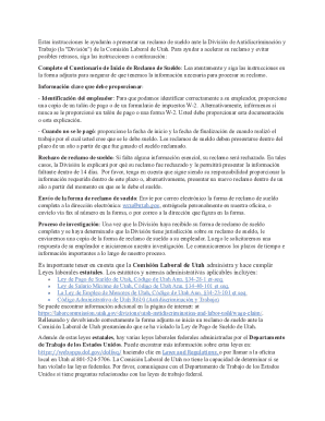 Cuestionario de inicio de reclamo de sueldo