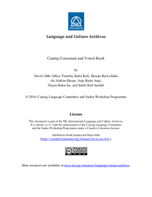 Fillable Online Caning Consonant and Vowel Book Fax Email Print - pdfFiller