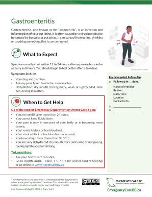 Gastroenteritis Discharge Instructions