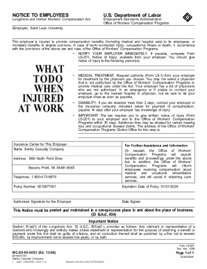 Workers' Compensation Notice