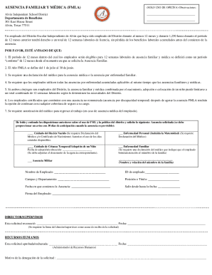 Ausencia familiar y médica (fmla)