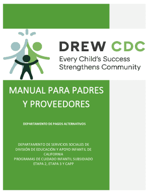Manual para padres y proveedores