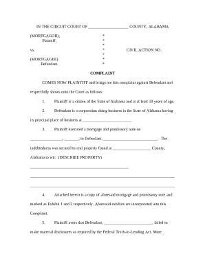 Complaint - Federal Truth-in-Lending Act