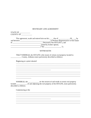 Boundary Line Agreement