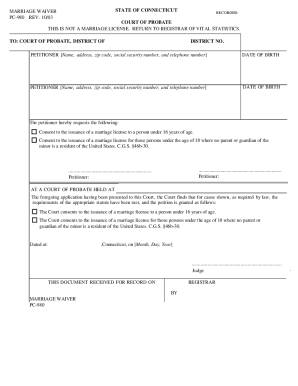 Marriage Waiver