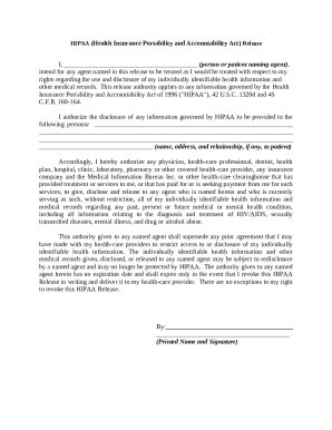 Hipaa Release Doc Template Pdffiller Hipaa Release Doc Template Pdffiller