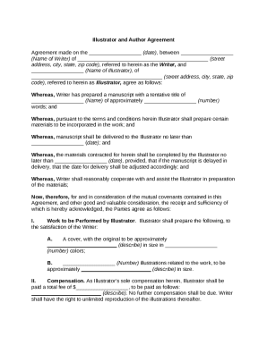 Illustrator and Author Agreement