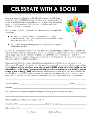 CELEBRATE WITH A BOOK