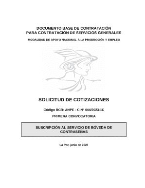 Documento base de contratación