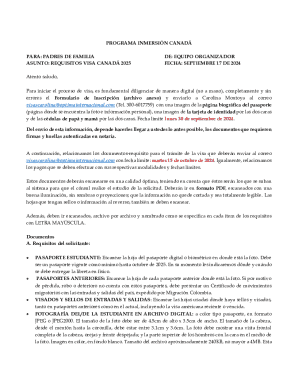 Programa inmersión canadá para padres de familia