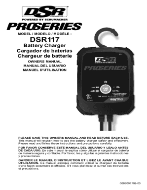 Dsr117 owner's manual