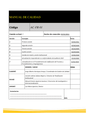 Manual de calidad
