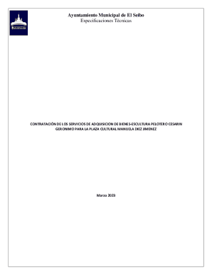 Especificaciones técnicas