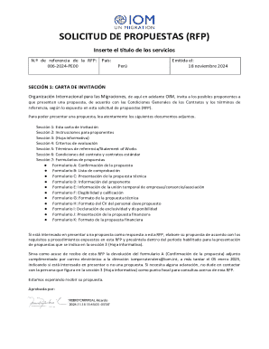 Solicitud de propuestas (rfp)