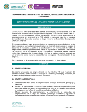 Convocatoria apps.co i: ideación, prototipaje y validación