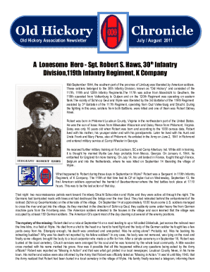 Old Hickory Association Newsletter