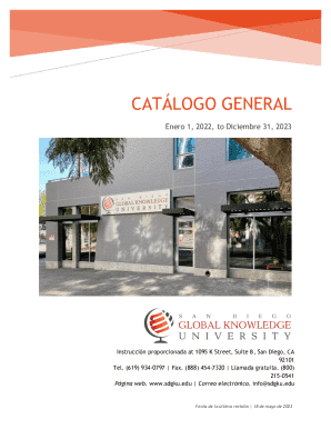 Catálogo general