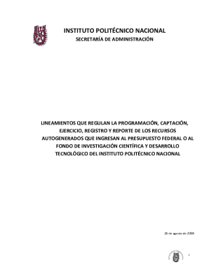 Ingresan al presupuesto federal y al fondo de investigacin cientfica y desarrollo tecnolgico del ipn