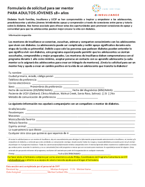 Formulario de solicitud para ser mentor