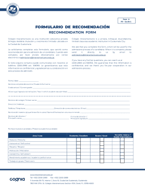 Form a ps - grade 1