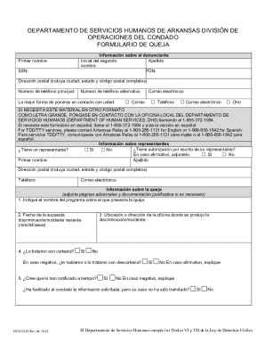 Formulario de queja