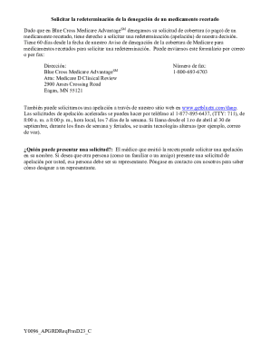 Medicamento recetado, tiene derecho a solicitar una redeterminacin (apelacin) de nuestra decisin