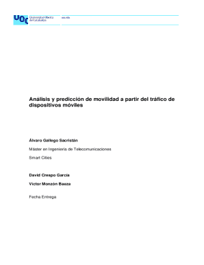 Anlisis y prediccin de movilidad a partir del trfico de