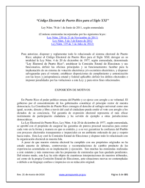 Código electoral de puerto rico para el siglo xxi