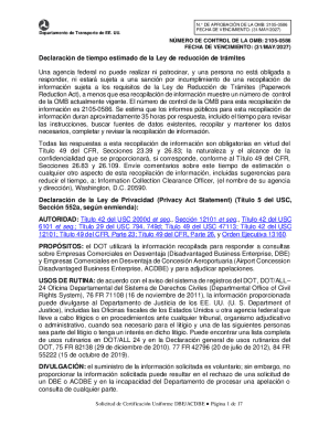 Solicitud de certificación uniforme dbe/acdbe