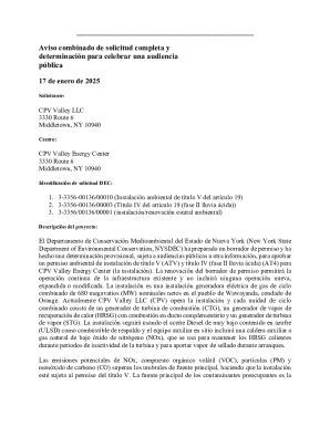Aviso combinado de solicitud completa y