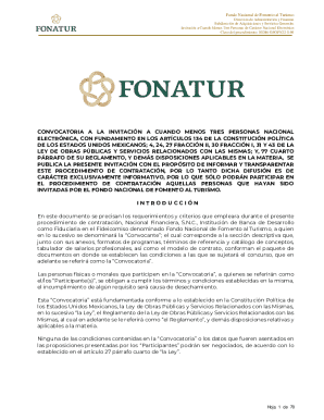 Invitación a cuando menos tres personas de carácter nacional electrónica