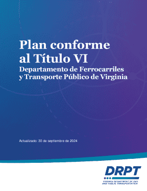 Plan conforme al título vi