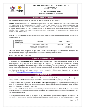 Invitacion para proceso regimen especial no re-008-2021