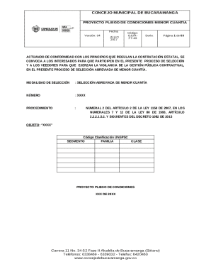 Se recomiendaa los proponentesque antes de elaborary presentarsus propuestas,tenganen cuentalo siguiente: