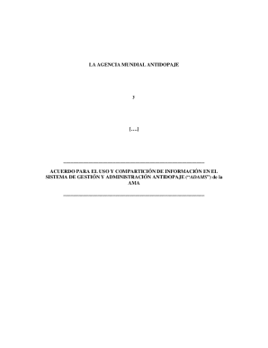Acuerdo para el uso y comparticin de informacin en el