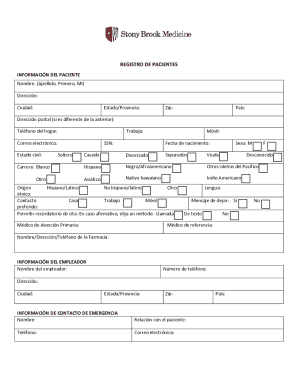 Registro de pacientes