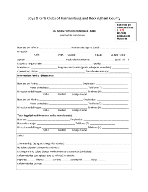 Solicitud de membresía