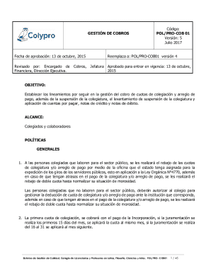Gestión de cobros