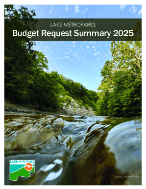 Lake Metroparks Budget Request Summary 2025