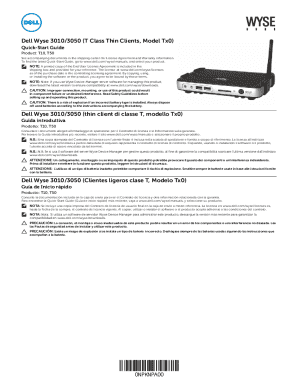 Dell wyse 3010/3050 (t class thin clients, model tx0)