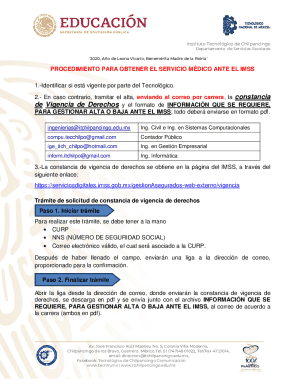 Solicitud de alta o baja ante el imss