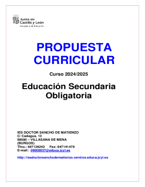 Propuesta curricular