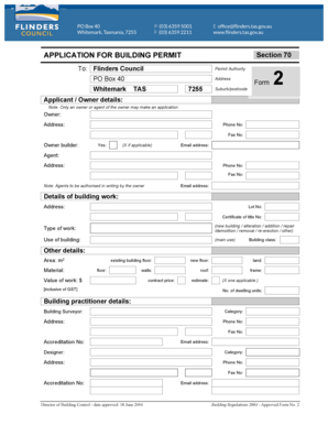 Application for Building Permit