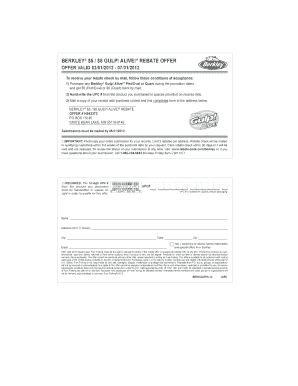 Berkley Gulp Alive Rebate Form