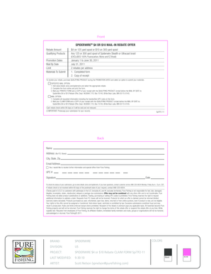 Spiderwire $4 or $10 Mail-In Rebate Form