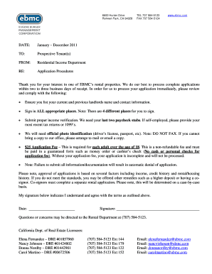 California Rental Application Form